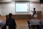 Apresentado no evento por Cntia Agostini, o edital objetiva a acelerao de negcios no municpio<br />Foto: Pietra Darde 